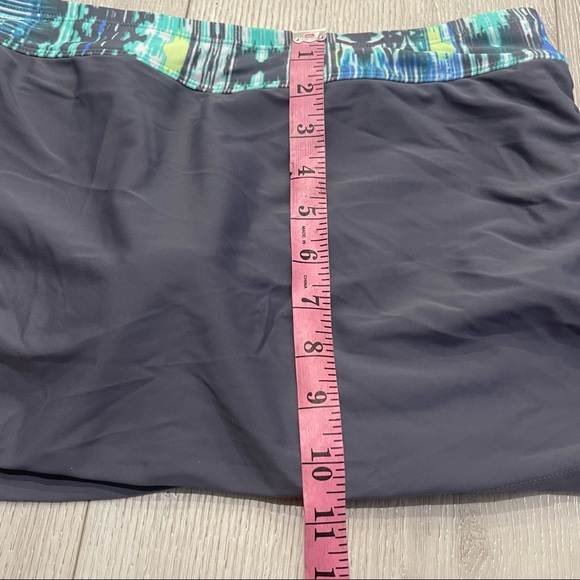NWOT FREE COUNTRY Gray Brief Lined Swim Skirt Bottoms Size XL (16) - Picture 5 of 10